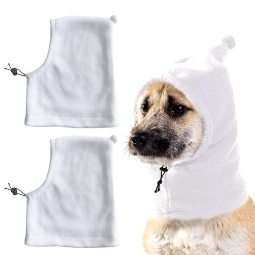 CQJ Hundemütze, Leoparden-Flanellmütze, für Weihnachten, Winter, warme Mützen, niedliches Zubehör, Hals-Ohrenwärmer, Pullover, Kapuze, warmer Schal, beruhigende Hundekapuze für kleine, mittelgroße und CQJ Hundemütze, Leoparden-Flanellmütze, für Weihnachten, Winter, warme Mützen, niedliches Zubehör, Hals-Ohrenwärmer, Pullover, Kapuze, warmer Schal, beruhigende Hundekapuze für kleine, mittelgroße und von CQJ
