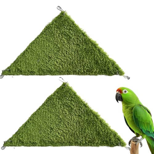 CQJ Vogelnest, Hängematte, Spielzeug, Hamster, warm, bequem, hängendes Haus für Tauben, Aras, Nymphensittiche, Sittiche, Wellensittiche, Kakadu, Ratten, Bartdrachen, Grün, 2 Stück CQJ Vogelnest, Hängematte, Spielzeug, Hamster, warm, bequem, hängendes Haus für Tauben, Aras, Nymphensittiche, Sittiche, Wellensittiche, Kakadu, Ratten, Bartdrachen, Grün, 2 Stück von CQJ