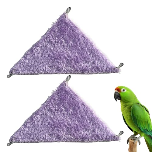 CQJ Vogelnest, Hängematte, Spielzeug, Hamster, warm, bequem, hängendes Haus für Tauben, Aras, Nymphensittiche, Sittiche, Wellensittiche, Kakadu, Ratten, Bartdrachen, Violett, 2 Stück CQJ Vogelnest, Hängematte, Spielzeug, Hamster, warm, bequem, hängendes Haus für Tauben, Aras, Nymphensittiche, Sittiche, Wellensittiche, Kakadu, Ratten, Bartdrachen, Violett, 2 Stück von CQJ