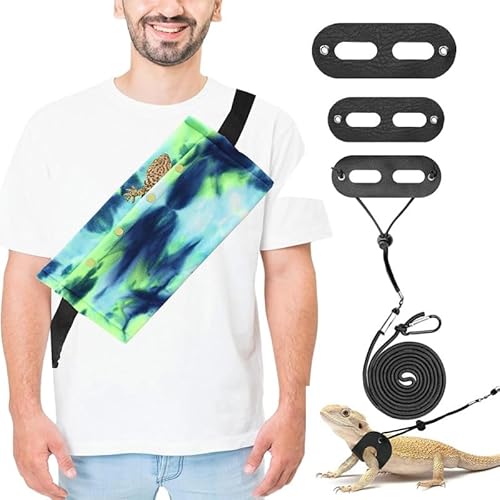 Tragetasche für Kleintiere, kleine Tiertasche für Bartagamen, Eidechsen und Reptilien, mit verstellbarem Gurt, Abschleppseil, 3 Größen und Tragetasche für Kleintiere (Blaugrün) Tragetasche für Kleintiere, kleine Tiertasche für Bartagamen, Eidechsen und Reptilien, mit verstellbarem Gurt, Abschleppseil, 3 Größen und Tragetasche für Kleintiere (Blaugrün) von CQJ