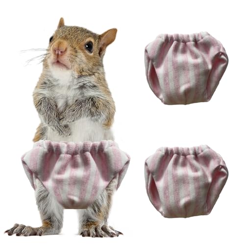 Windeln für kleine Haustiere, verstellbare Zuckergleitwindeln, Kletterwindeln, waschbar, speziell für den Einsatz auf Haustier-Eichhörnchen, kleinen, mittelgroßen Meerschweinchen, rosa Streifen, M, 2 Windeln für kleine Haustiere, verstellbare Zuckergleitwindeln, Kletterwindeln, waschbar, speziell für den Einsatz auf Haustier-Eichhörnchen, kleinen, mittelgroßen Meerschweinchen, rosa Streifen, M, 2 von CQJ