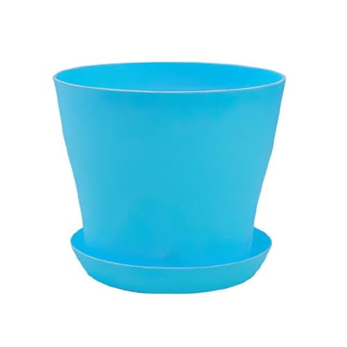 Terrarien für Blumenkübel Blumentopf, rund, Pflanzgefäße, Bonbonfarben, Topf, Büro, Schreibtisch, Balkon, Heim, Garten, Dekoration, Outdoor, Topf Flaschengarten(F,2XL 3000ML) von CQJJXKYC