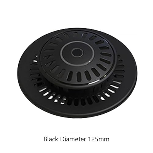 Terrarien für Blumenkübel Desktop-Glas-Pflanzenterrarium mit Wachstumslicht Creativity Dew Collection Glasvase für Haus, Garten, Büro Flaschengarten(Black M) von CQJJXKYC