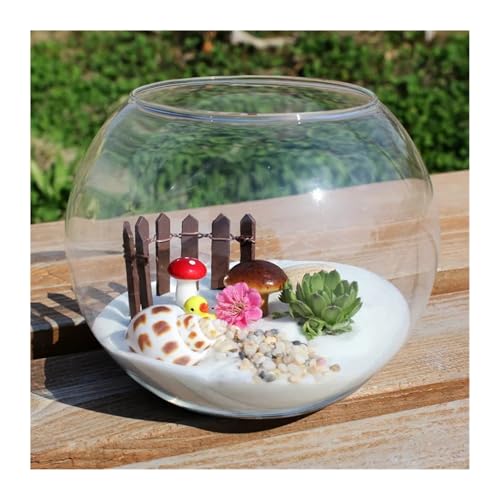 Terrarien für Blumenkübel Landschaft Glas Vase Sukkulente Terrarium Container Blumentöpfe Garten Dekoration Flaschengarten(B) von CQJJXKYC