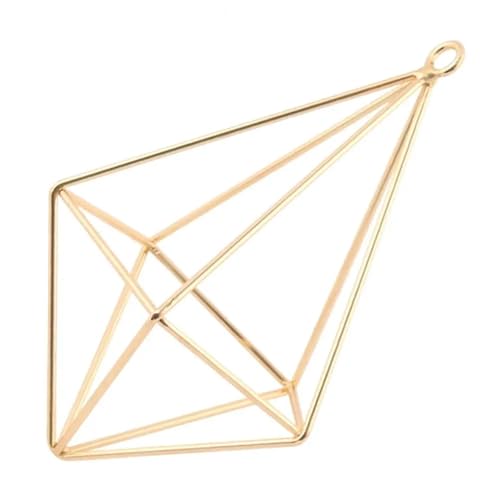 Terrarien für Blumenkübel Pflanzenständer aus Metall, Luftpflanzenhalter, geometrisches Glasterrarium, Pflanzenvermehrungsstation mit Eisenständer Flaschengarten(Golden,B) von CQJJXKYC