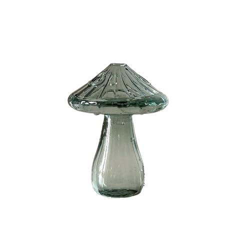Terrarien für Blumenkübel Pilz Glas Blumenvase Hydroponischen FlowerTerrarium Blume Flasche Desktop Deco Aromatherapie Flasche Flaschengarten(S13) von CQJJXKYC