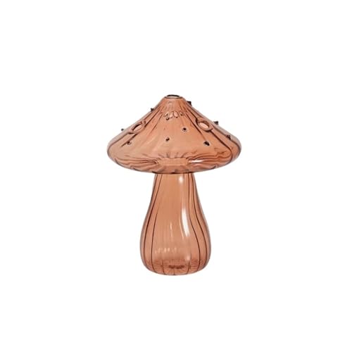 Terrarien für Blumenkübel Pilz Glas Blumenvase Hydroponischen FlowerTerrarium Blume Flasche Desktop Deco Aromatherapie Flasche Flaschengarten(S4) von CQJJXKYC