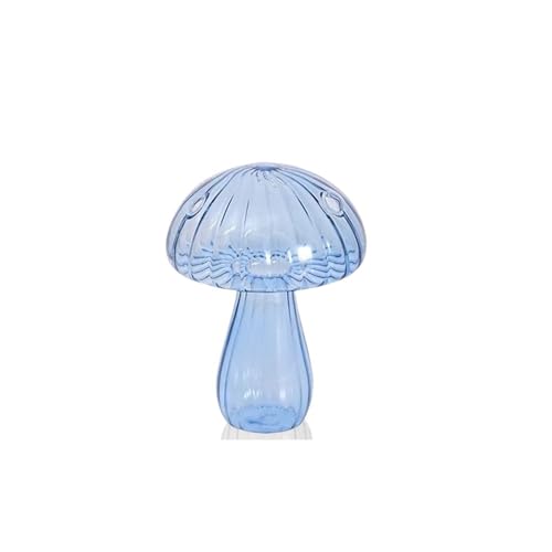 Terrarien für Blumenkübel Pilz Glas Blumenvase Hydroponischen FlowerTerrarium Blume Flasche Desktop Deco Aromatherapie Flasche Flaschengarten(S7) von CQJJXKYC