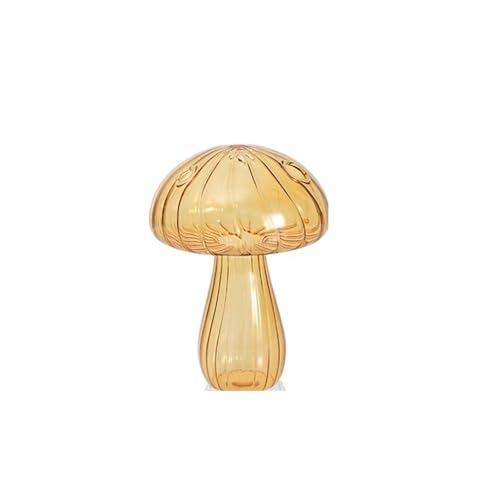 Terrarien für Blumenkübel Pilz Glas Blumenvase Hydroponischen FlowerTerrarium Blume Flasche Desktop Deco Aromatherapie Flasche Flaschengarten(S8) von CQJJXKYC
