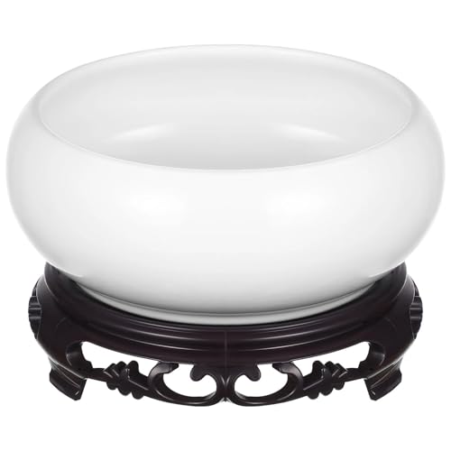 Terrarien für Blumenkübel Vase Runde Keramik Blumentopf Hydrokultur Pflanze Bionic Pflanzen Mit Basis Terrarium Pflanzer Bon Flaschengarten von CQJJXKYC