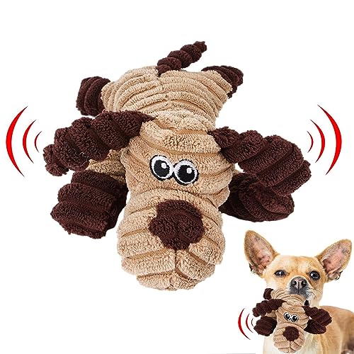 CQSJX Quietschspielzeug für Hunde, Quietschspielzeug für Haustiere,Plüsch-Quietschspielzeug für Hunde - Cartoon-Plüsch-Kauspielzeug, Plüsch-Hundespielzeug für Katzen, kleine, mittelgroße Hunde und von CQSJX