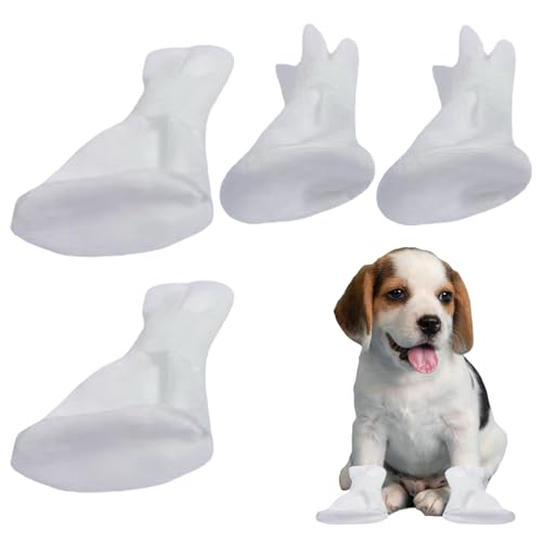 Dog Footwear Warm, Winter Snow Dog Booties, Breathable Adjustable Pet Shoes, Protect Pet Foot Wear for Hot Pavement, Elastic Puppy Shoes for Preventing Licking Wounds von CQSJX
