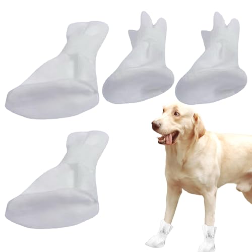 Dog Footwear Warm,Winter Snow Dog Booties, Breathable Adjustable Pet Shoes, Protect Pet Foot Wear for Hot Pavement, Elastic Puppy Shoes for Preventing Licking Wounds von CQSJX