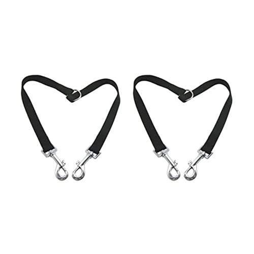 CRAKES 2X Nylon Koppler Double Band Hundleine 1 Leine Fuer 2 Hunde von CRAKES