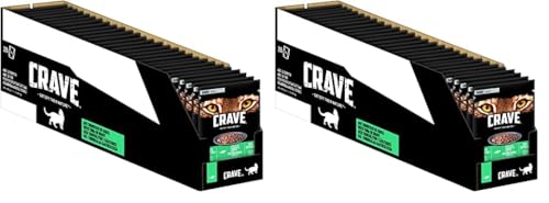 CRAVE Katze Portionsbeutel Sauce mit Thunfisch 28 x 85g (Packung mit 2) von CRAVE