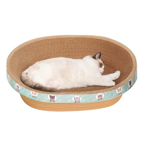 CRAZY LEDI Katzen-Kratzbrett, Schlafmatte für Innenbereich (55x38x9CM) von CRAZY LEDI