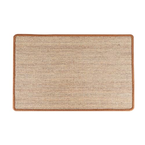 Kratzmatte für Katzen, 60 cm x 40 cm, Kratzmatten aus strapazierfähigem Sisalgewebe mit rutschfester Unterseite, schützt Möbel und Sofa, fördert gesundes Kratzen für Katzenspiel und Krallenpflege von CRAZY LEDI