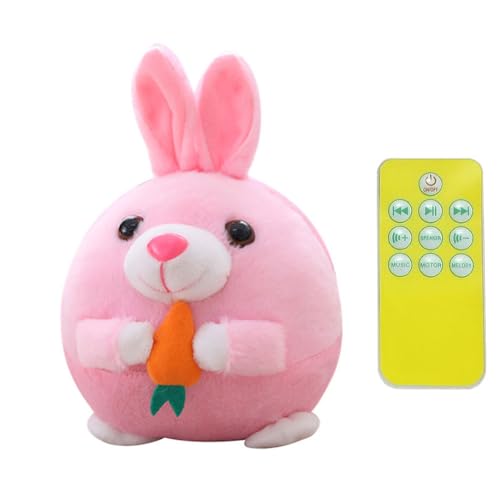 CRGANGZY Hundebälle, interaktives Hundespielzeug, langlebiges, bewegungsaktiviertes, automatisches Plüsch-Rollballspielzeug for Welpen/kleine/mittlere wiederaufladbar über USB von CRGANGZY