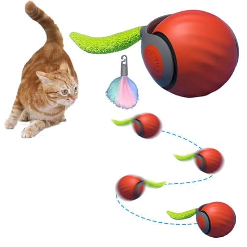 CRGANGZY Katzenspielzeug 2025 Neu Magic Ball Hund, Interaktives Hund Katzen Spielzeug Ball Elektrisch Katzenball Katzenspielzeug Selbstbeschäftigung mit Ersatzschwanz CRGANGZY Katzenspielzeug 2025 Neu Magic Ball Hund, Interaktives Hund Katzen Spielzeug Ball Elektrisch Katzenball Katzenspielzeug Selbstbeschäftigung mit Ersatzschwanz von CRGANGZY