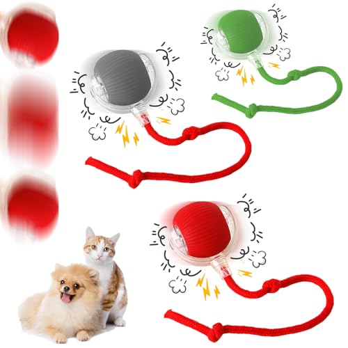 CRGANGZY Interaktives Katzenspielzeug Katzenball, Elektrisch Katzenspielzeug Katzenball mit USB Aufladbar, 360° Automatisch Rollender Katzenspielzeug Ball für Katzen Hunde CRGANGZY Interaktives Katzenspielzeug Katzenball, Elektrisch Katzenspielzeug Katzenball mit USB Aufladbar, 360° Automatisch Rollender Katzenspielzeug Ball für Katzen Hunde von CRGANGZY