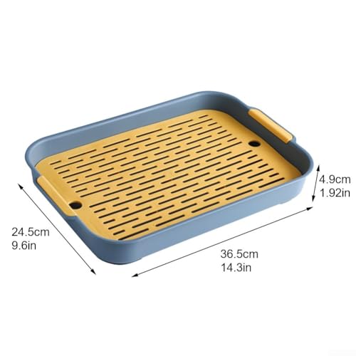 Tragbare Katzentoilette für Meerschweinchen, geräumiges Design mit glatten Ecken zur Vermeidung von Verletzungen (D) von CRIDENG