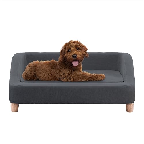 CRITTER SITTERS 91,4 cm. Rechteckiges Hundesofa aus Mikrofaser für mittelgroße Hunde, modernes und stilvolles erhöhtes Hundesofa für Zuhause oder Wohnung, bequeme und leicht zu reinigende Hundesofa CRITTER SITTERS 91,4 cm. Rechteckiges Hundesofa aus Mikrofaser für mittelgroße Hunde, modernes und stilvolles erhöhtes Hundesofa für Zuhause oder Wohnung, bequeme und leicht zu reinigende Hundesofa von CRITTER SITTERS