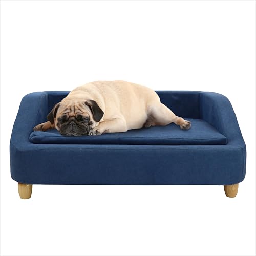 Critter Sitters 91,4 cm. Rechteckige Hundesofa aus Mikrofaser für mittelgroße Hunde, modernes und stilvolles erhöhtes Hundebett für Zuhause oder Wohnung, bequem und leicht zu reinigen von CRITTER SITTERS