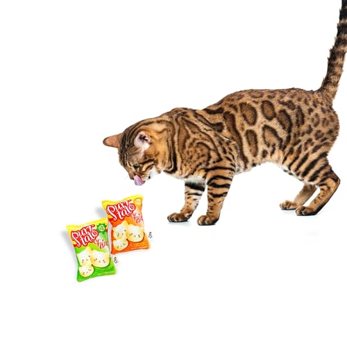 CROCHET KITTY Purrtato Chip mit Katzenminze und Knistern, Doppelpack von CROCHET KITTY