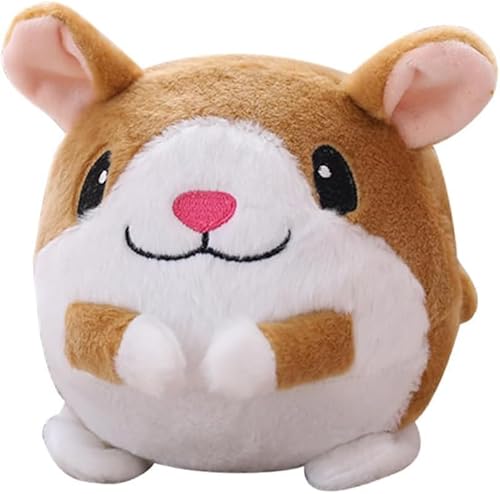 Aktiv bewegliches Haustier-Plüschspielzeug, bissfest, lustig, interaktives Quietschspielzeug, selbstbewegend, kaubar, for das Spielen von Hunden im Innenbereich/1010 (Color : Hamster) von CROKZ