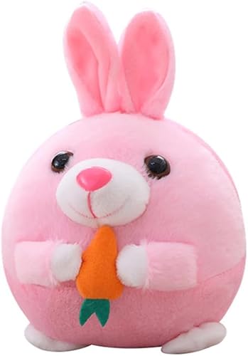 Aktiv bewegliches Haustier-Plüschspielzeug, bissfest, lustig, interaktives Quietschspielzeug, selbstbewegend, kaubar, for das Spielen von Hunden im Innenbereich/1010 (Color : Pink rabbit) von CROKZ