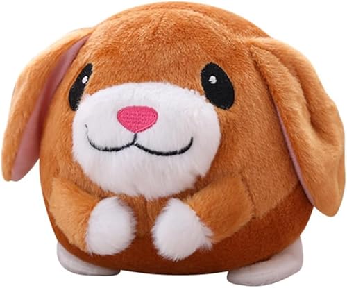 Aktiv bewegliches Haustier-Plüschspielzeug, bissfest, lustig, interaktives Quietschspielzeug, selbstbewegend, kaubar, for das Spielen von Hunden im Innenbereich/1010 (Color : Puppy) von CROKZ