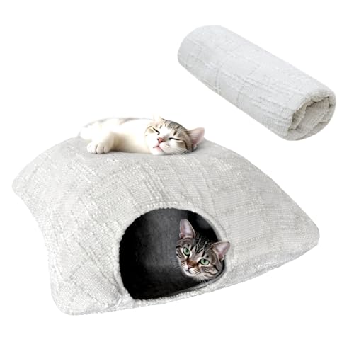 CROOOLTRRY Unsichtbares Katzenhaus-Kissen, wendbar, waschbar, Haustierbett, verstecktes Katzenbett, Sofakissen, menschliches Haustier, Schlafkomfort, unverzichtbar von CROOOLTRRY