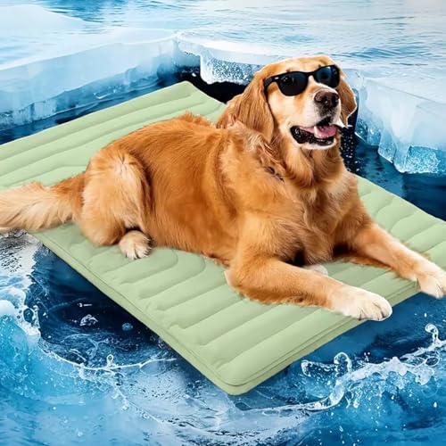 CRTZHA Barkley Kühlmatte, Barkley Hundekühlkissen, Opticnock Hundekühlmatte, Haustierkühlkissen für Katzen, tragbare selbstkühlende Matte für Haustiere, Sommer hält Ihr Haustier kühl (Green,XL) CRTZHA Barkley Kühlmatte, Barkley Hundekühlkissen, Opticnock Hundekühlmatte, Haustierkühlkissen für Katzen, tragbare selbstkühlende Matte für Haustiere, Sommer hält Ihr Haustier kühl (Green,XL) von CRTZHA