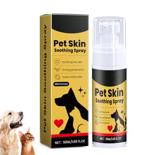 CRTZHA Zoomie Hundespray, Hautpflegespray, Hautberuhigungsspray, Juckreizlinderungsspray und Behandlung von juckenden Stellen, Linderung von Allergien und trockener, juckender Haut (1PC) von CRTZHA