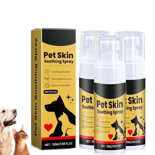 CRTZHA Zoomie Hundespray, Hautpflegespray, Hautberuhigungsspray, Juckreizlinderungsspray und Behandlung von juckenden Stellen, Linderung von Allergien und trockener, juckender Haut (3PCS) von CRTZHA