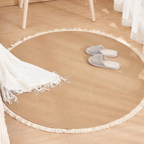 Nestoly Baumwollseil-Teppich für Katzen, Nestoly Katzenteppich, Baumwollseil-Teppich für Katzen, Premium-Baumwoll-Teppich – weich, strapazierfähig (Beige,32 Inch) von CRTZHA
