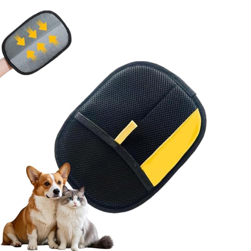 Petlova Handschuh, Petlova Sweep Handschuh, Neue doppelseitige, wiederverwendbare elektrostatische Handschuhe (2025) zur Tierhaarentfernung, Für Hunde und Katzen mit langem und kurzem Fell (1PC) von CRTZHA