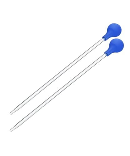 Coral Feeder Lange Pipette Acryl Meeresfisch Riff Fütterungsröhrchen Flüssigdünger Futterspender für Fischen Korallen die Meisten Aquariumorganismen 2 Stück (30CM) von CSCbaba