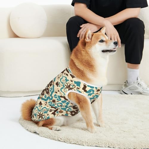 CSIVKEJ Haustierbekleidung für Katzen und Hunde, Mandala-Druck, weich, niedlich, Welpen, Weste, kleine, mittelgroße und große Hunde CSIVKEJ Haustierbekleidung für Katzen und Hunde, Mandala-Druck, weich, niedlich, Welpen, Weste, kleine, mittelgroße und große Hunde von CSIVKEJ