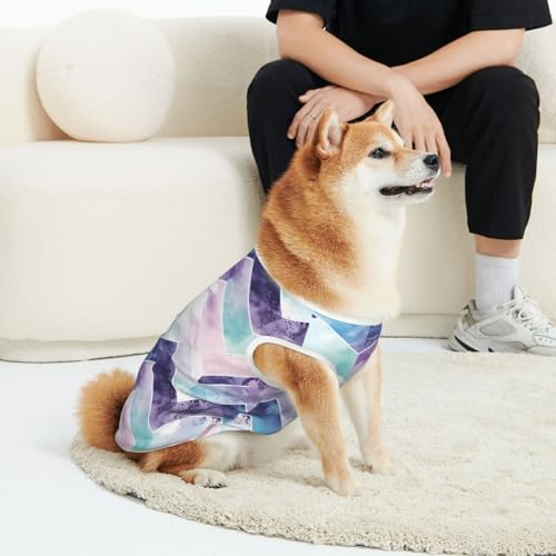 CSIVKEJ Haustierbekleidung für Katzen und Hunde, weich, niedlich, für kleine und mittelgroße Hunde, Violett / Weiß / Blau CSIVKEJ Haustierbekleidung für Katzen und Hunde, weich, niedlich, für kleine und mittelgroße Hunde, Violett / Weiß / Blau von CSIVKEJ