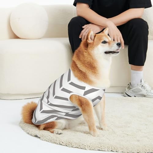 CSIVKEJ Hunde-T-Shirt für Katzen und Hunde, Pfeilmuster, weich, niedlich, für kleine und mittelgroße Hunde CSIVKEJ Hunde-T-Shirt für Katzen und Hunde, Pfeilmuster, weich, niedlich, für kleine und mittelgroße Hunde von CSIVKEJ