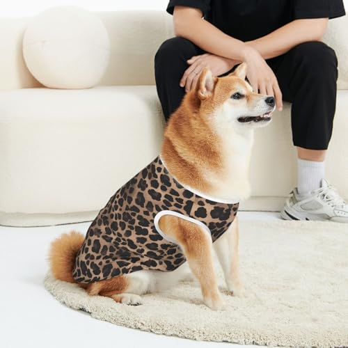 CSIVKEJ Hunde-T-Shirt für Katzen und Hunde, weich, niedlich, für kleine und mittelgroße Hunde, Braun / Schwarz CSIVKEJ Hunde-T-Shirt für Katzen und Hunde, weich, niedlich, für kleine und mittelgroße Hunde, Braun / Schwarz von CSIVKEJ