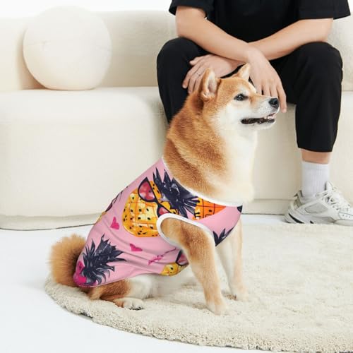 CSIVKEJ Hunde-T-Shirt mit Ananas-Aufdruck, für Katzen und Hunde, weich, niedlich, für kleine, mittelgroße und große Hunde CSIVKEJ Hunde-T-Shirt mit Ananas-Aufdruck, für Katzen und Hunde, weich, niedlich, für kleine, mittelgroße und große Hunde von CSIVKEJ