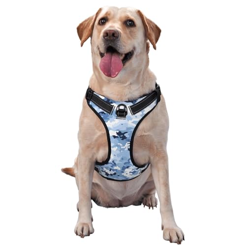 CSIVKEJ Hundegeschirr und Leine, Anti-Zieh-Leine für mittelgroße, kleine und große Hunde, reflektierend, Anti-Erstickung, Oxford-Weste mit leicht zu kontrollierendem Griff für Training oder CSIVKEJ Hundegeschirr und Leine, Anti-Zieh-Leine für mittelgroße, kleine und große Hunde, reflektierend, Anti-Erstickung, Oxford-Weste mit leicht zu kontrollierendem Griff für Training oder von CSIVKEJ