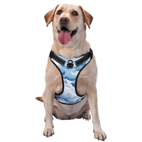 CSIVKEJ Hundegeschirr und Leine, Anti-Zieh-Leine für mittelgroße, kleine und große Hunde, reflektierend, Anti-Erstickung, Oxford-Weste mit leicht zu kontrollierendem Griff für Training oder CSIVKEJ Hundegeschirr und Leine, Anti-Zieh-Leine für mittelgroße, kleine und große Hunde, reflektierend, Anti-Erstickung, Oxford-Weste mit leicht zu kontrollierendem Griff für Training oder von CSIVKEJ