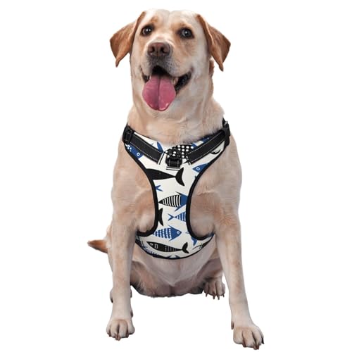 CSIVKEJ Hundegeschirr und Leine, Anti-Zieh-Leine für mittelgroße, kleine und große Hunde, reflektierend, Anti-Erstickung, Oxford-Weste mit leicht zu kontrollierendem Griff für Training oder CSIVKEJ Hundegeschirr und Leine, Anti-Zieh-Leine für mittelgroße, kleine und große Hunde, reflektierend, Anti-Erstickung, Oxford-Weste mit leicht zu kontrollierendem Griff für Training oder von CSIVKEJ