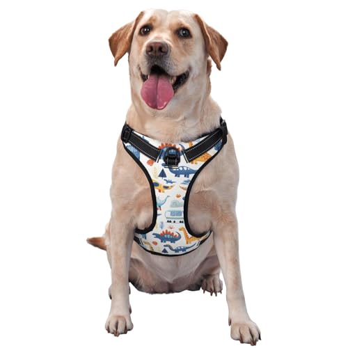 CSIVKEJ Hundegeschirr und Leine, Anti-Zieh-Leine für mittelgroße, kleine und große Hunde, reflektierend, Anti-Erstickung, Oxford-Weste mit leicht zu kontrollierendem Griff für Training oder CSIVKEJ Hundegeschirr und Leine, Anti-Zieh-Leine für mittelgroße, kleine und große Hunde, reflektierend, Anti-Erstickung, Oxford-Weste mit leicht zu kontrollierendem Griff für Training oder von CSIVKEJ