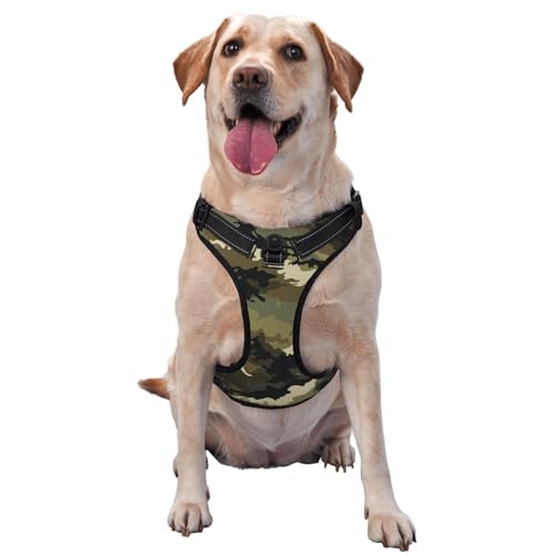 CSIVKEJ Hundeleinen-Weste, kein Ziehen, für mittelgroße und große Hunde, reflektierend, Anti-Erstickung, Oxford-Weste mit leicht zu kontrollierendem Griff für Training oder Spazierengehen. CSIVKEJ Hundeleinen-Weste, kein Ziehen, für mittelgroße und große Hunde, reflektierend, Anti-Erstickung, Oxford-Weste mit leicht zu kontrollierendem Griff für Training oder Spazierengehen. von CSIVKEJ