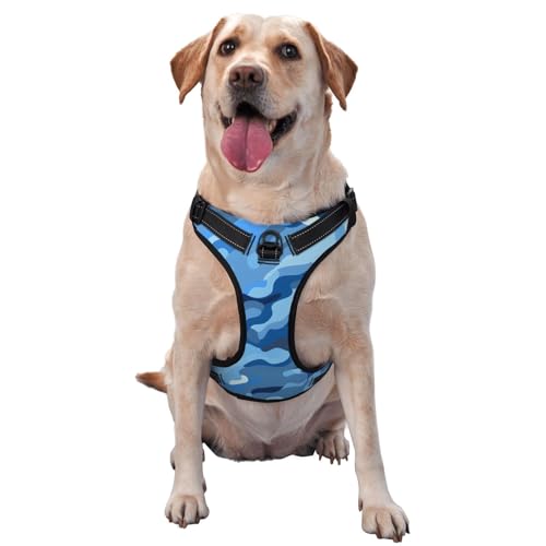 CSIVKEJ Hundeleinen-Weste, kein Ziehen, für mittelgroße und große Hunde, reflektierend, Anti-Erstickung, Oxford-Weste mit leicht zu kontrollierendem Griff für Training oder Spazierengehen. CSIVKEJ Hundeleinen-Weste, kein Ziehen, für mittelgroße und große Hunde, reflektierend, Anti-Erstickung, Oxford-Weste mit leicht zu kontrollierendem Griff für Training oder Spazierengehen. von CSIVKEJ