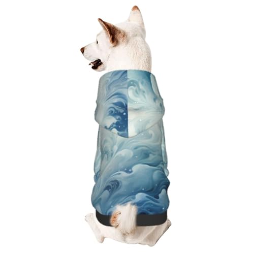 Flowers Chic 3D-Hunde-Kapuzenpullover für kleine Haustiere, ein gemütliches Kostüm für stilvolle Welpen, Cosplay, Delight L von CSIVKEJ
